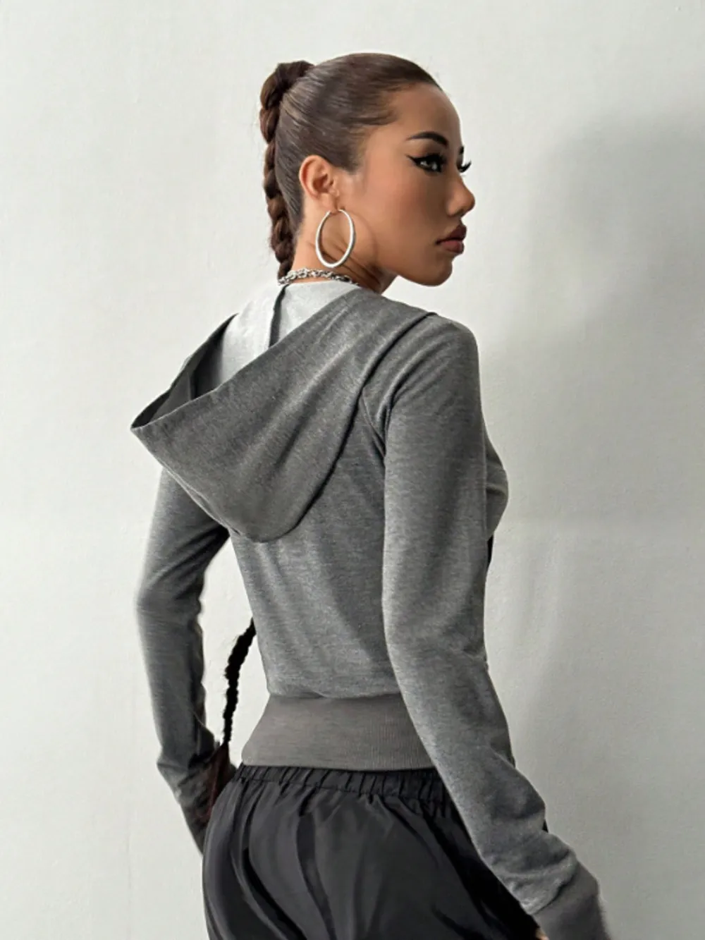 Zip-Up Long Sleeve Hoodie, image 24