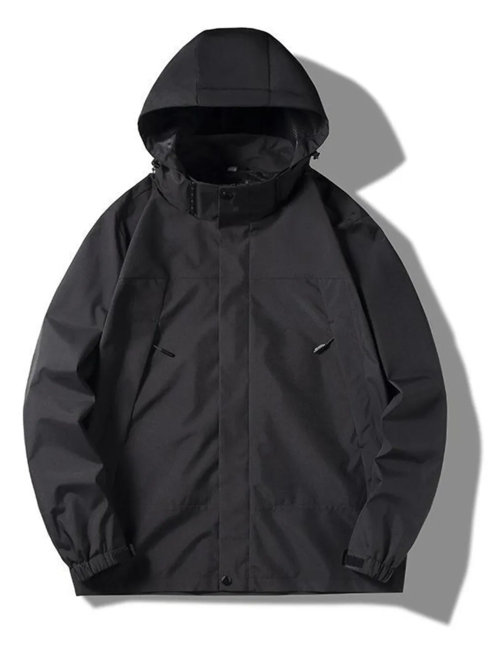 Men's Plus Size Casual Lightweight Hooded Jacket