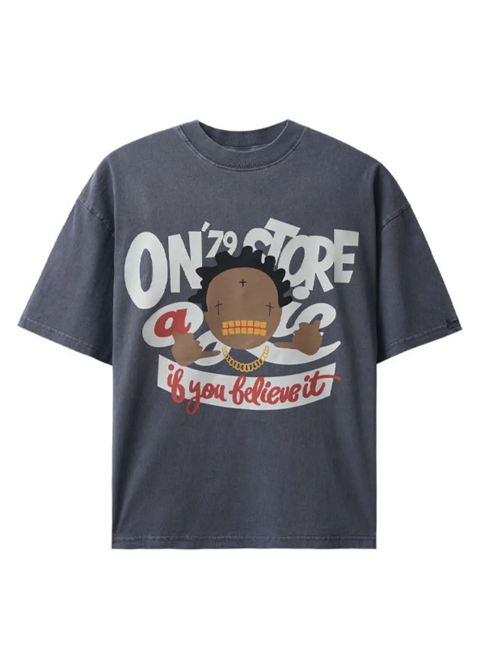 Men's Graphic Round Neck Short Sleeve T-Shirt, image 2