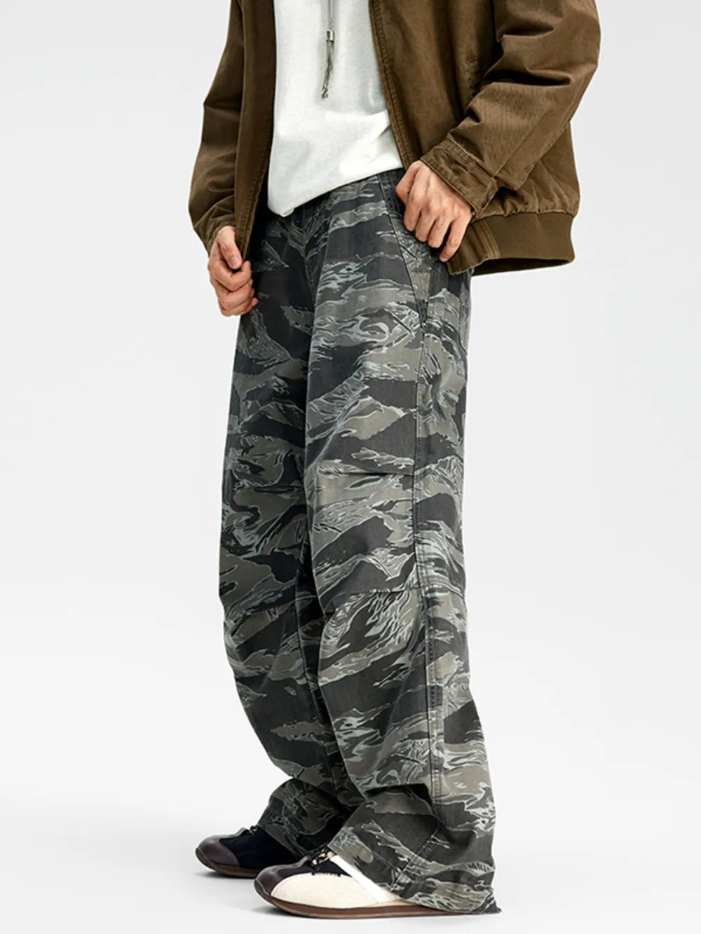 Men's Camouflage Wide Leg Pants, image 3