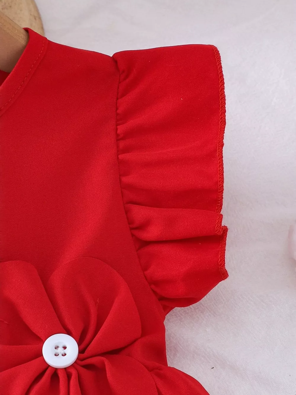 Children's Flower Ruffle Sleeve Dress, image 5