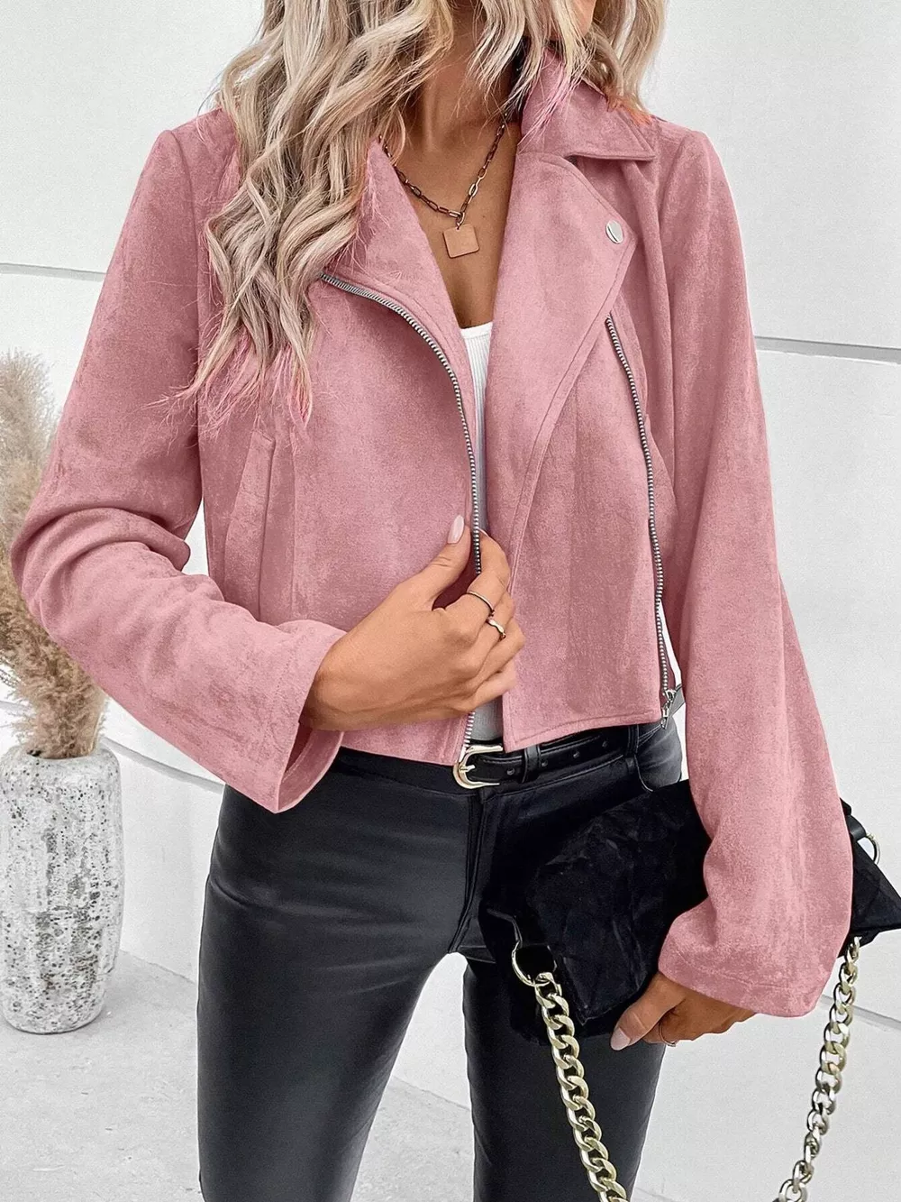 Zip Up Moto Jacket, image 19