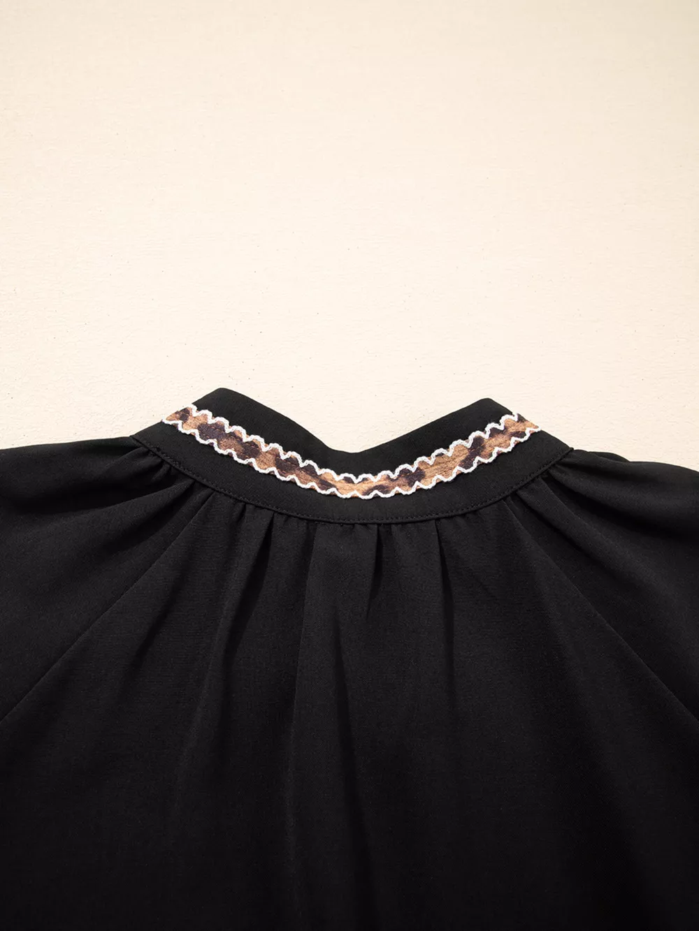Contrast Trim Bracelet Sleeve Shift Mini Dress, image 10