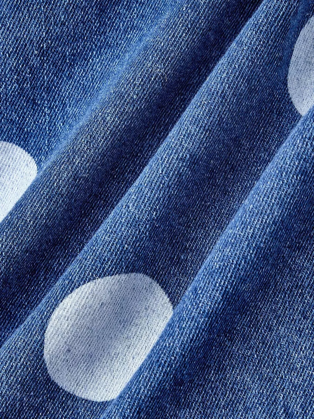 Polka Dot Cropped Denim Jacket, image 5