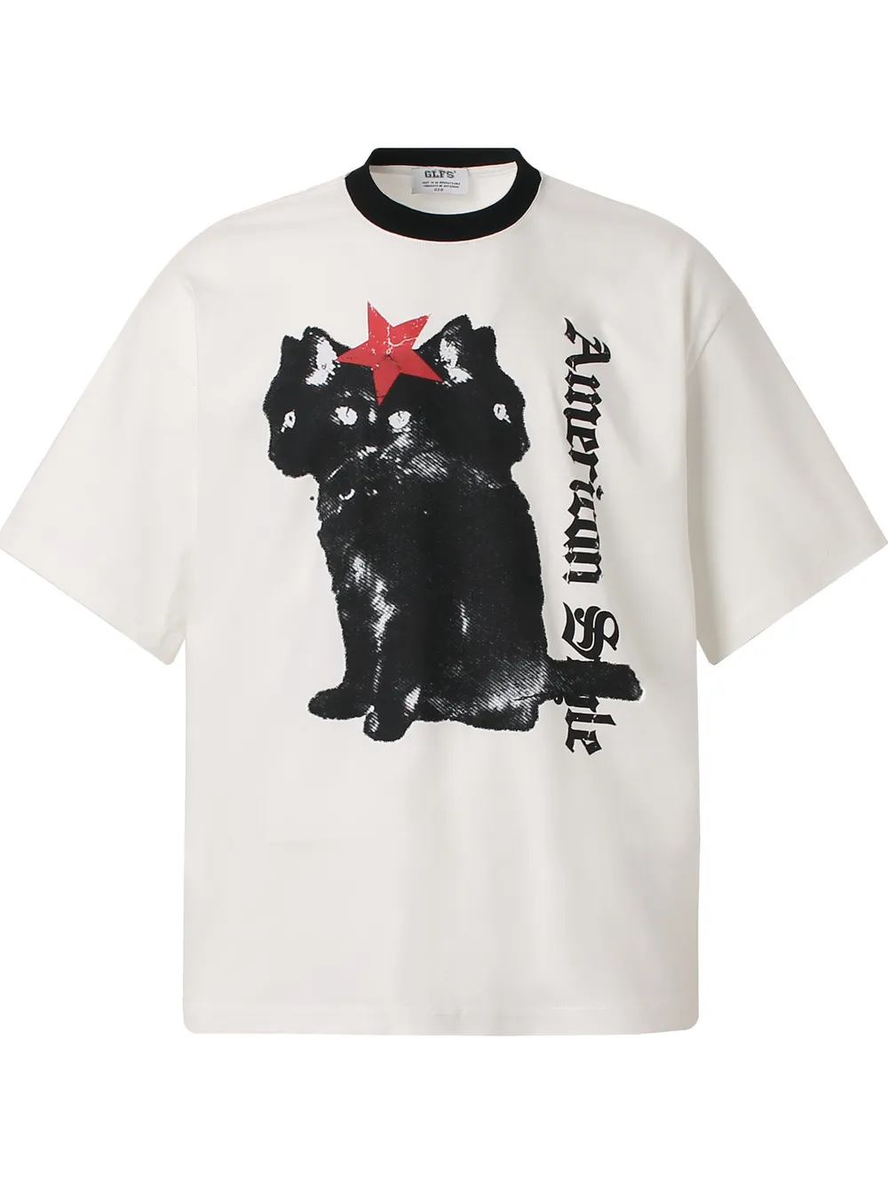 Men's Graphic Round Neck Oversized T-Shirt, image 3
