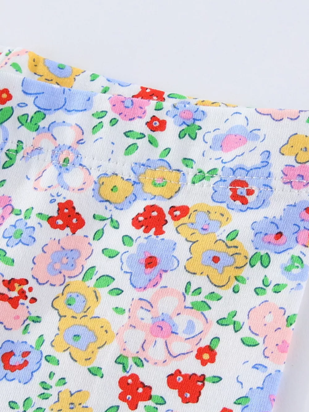 Children's Floral Print Stretch Leggings, image 4