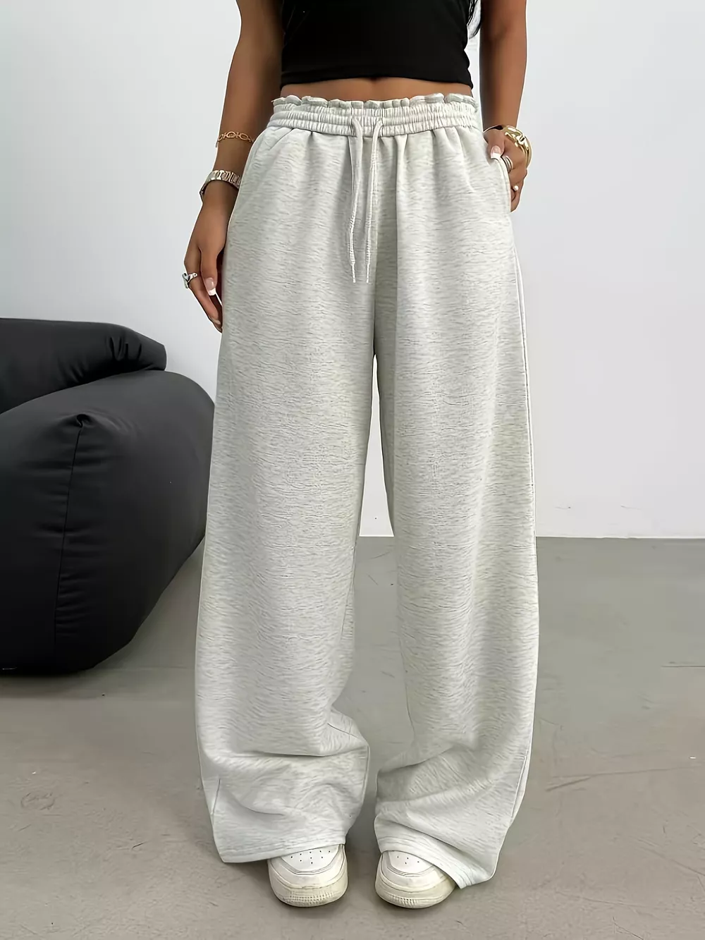 Drawstring Loose Fit Pants