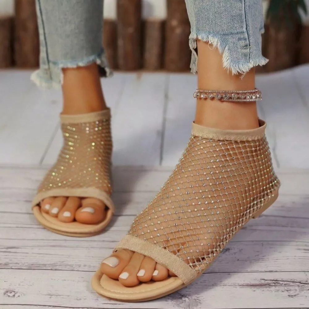 Open Toe Flats Sandals, image 3