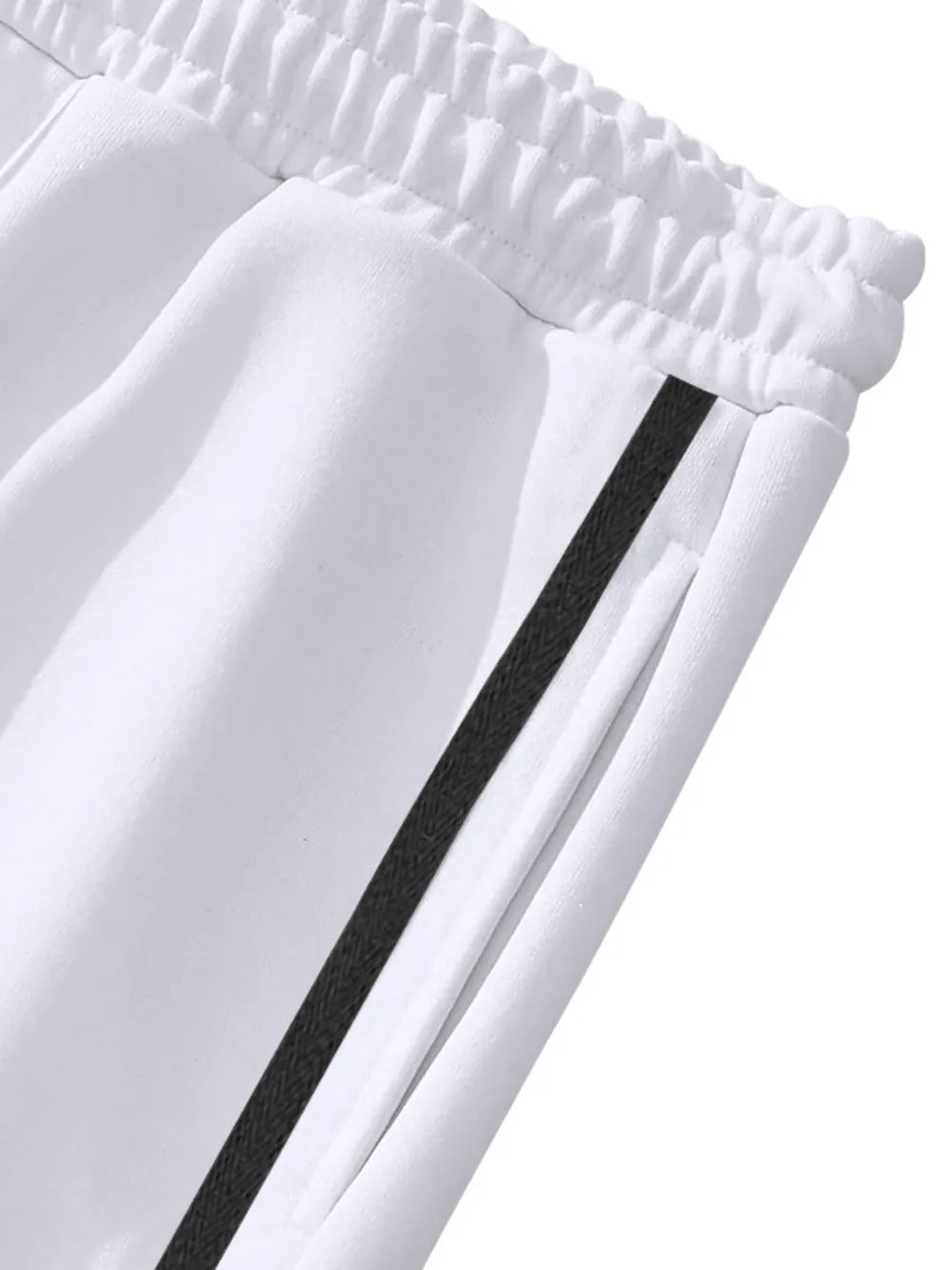 Men's Full Size Snap-Button Pants with Side Stripe Detail Plus Size, image 6