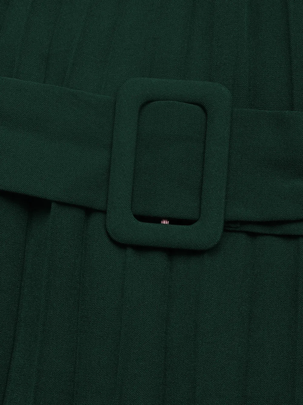 Pleated Round Neck Long Sleeve Dress, image 11