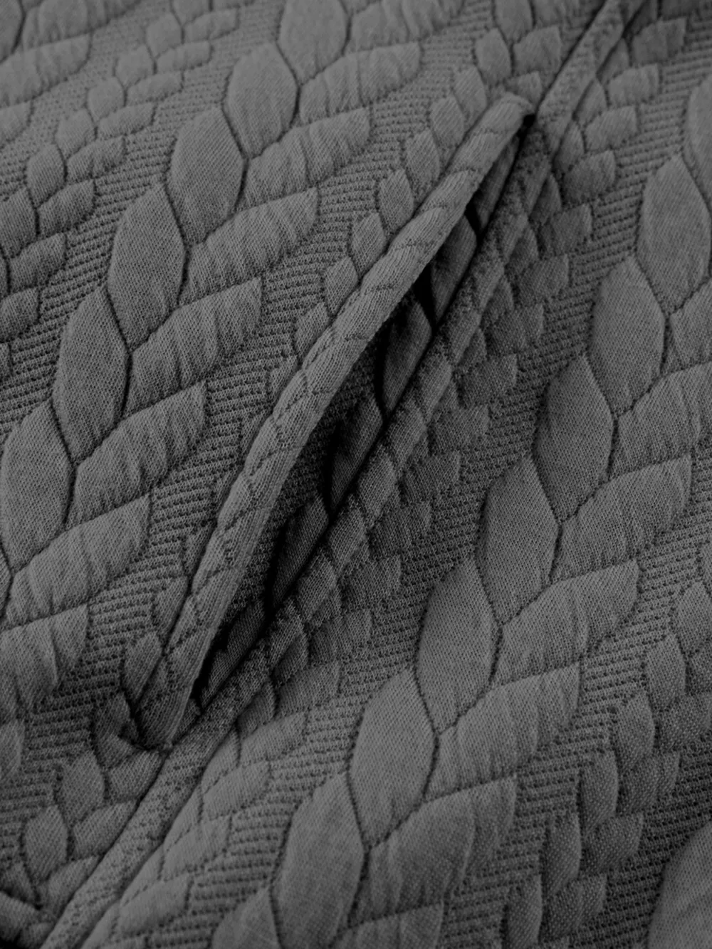 Drawstring Textured Baggy Solid Hoodie, image 15