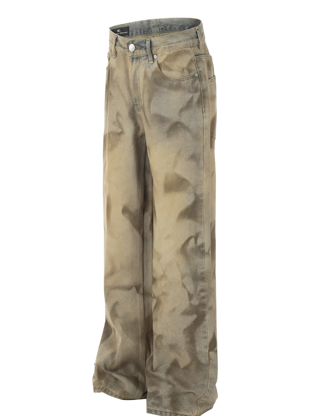 Men's Vintage Wash Wide-Leg Jeans, image 2