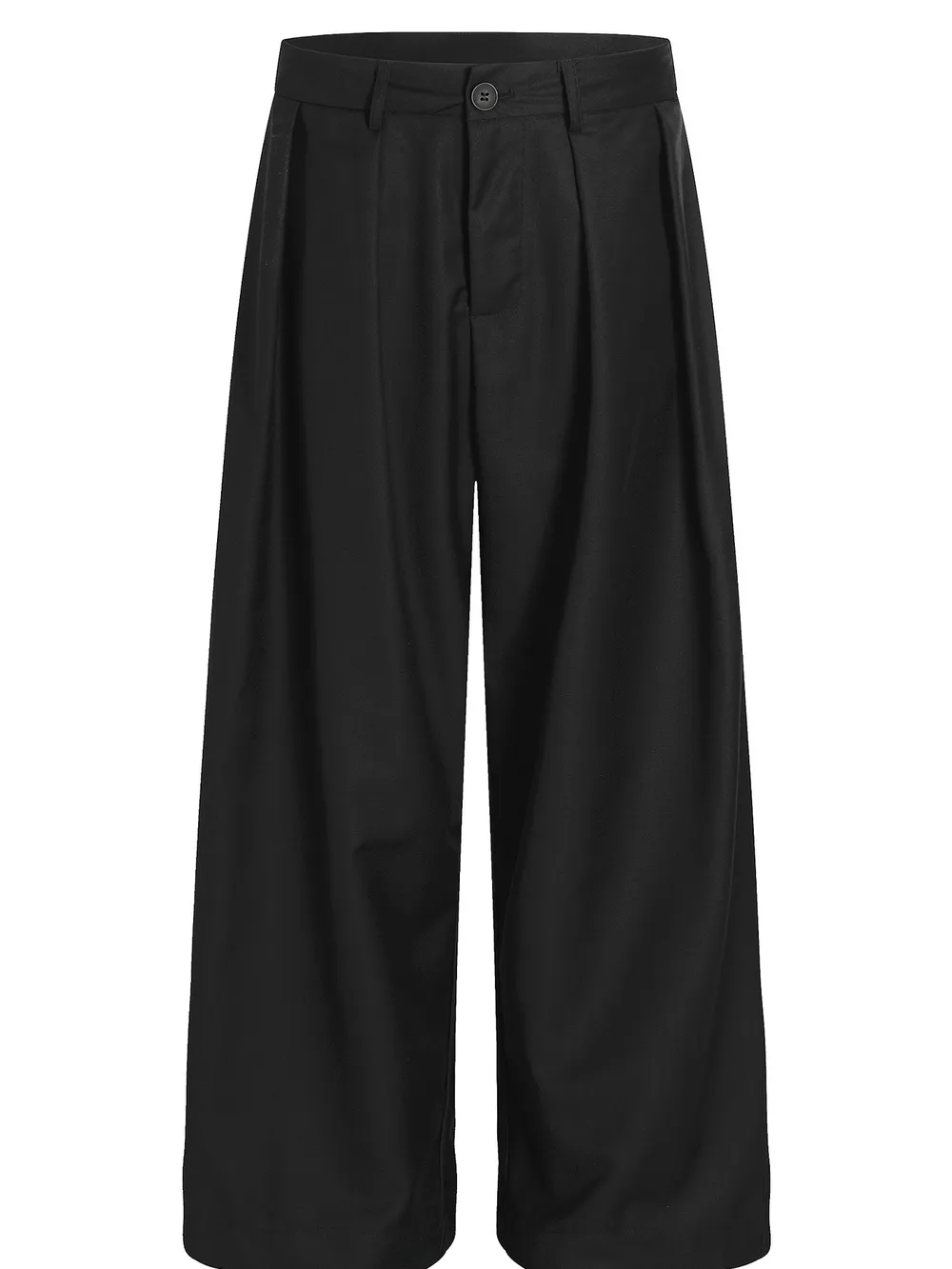 Men's Classic Wide-Leg Pleated Pants