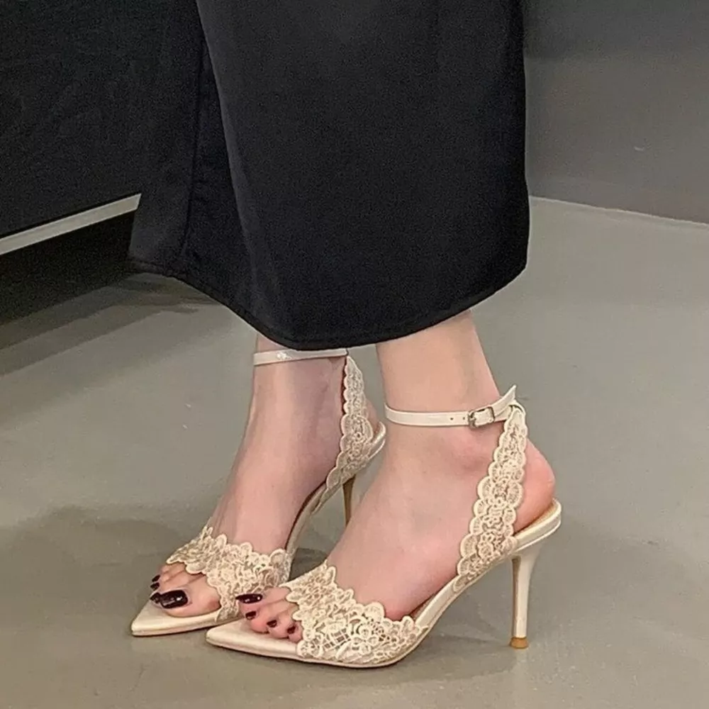Open Toe Stiletto Sandals, image 3