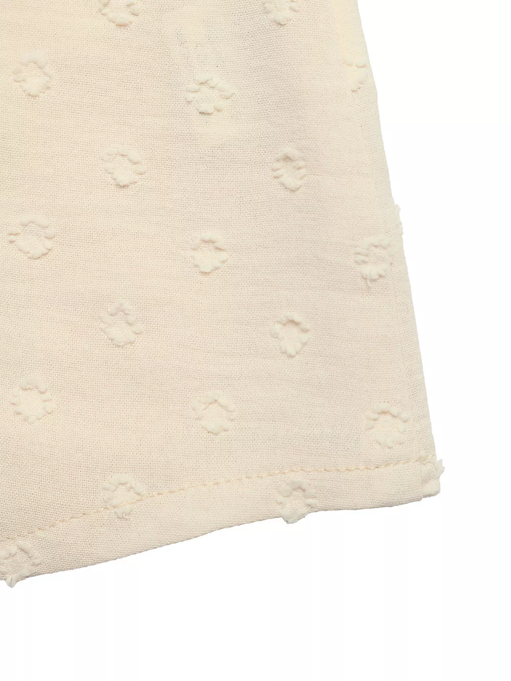 Swiss Dot Ruffled Button-Down Shirt, image 8