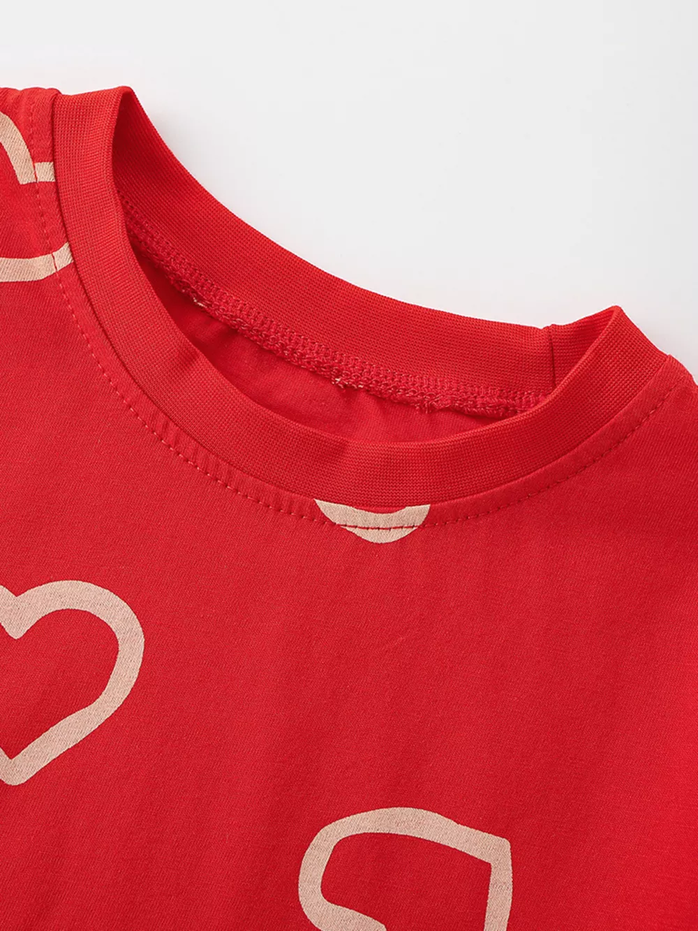Children's Heart Print Cotton T-Shirt, image 3