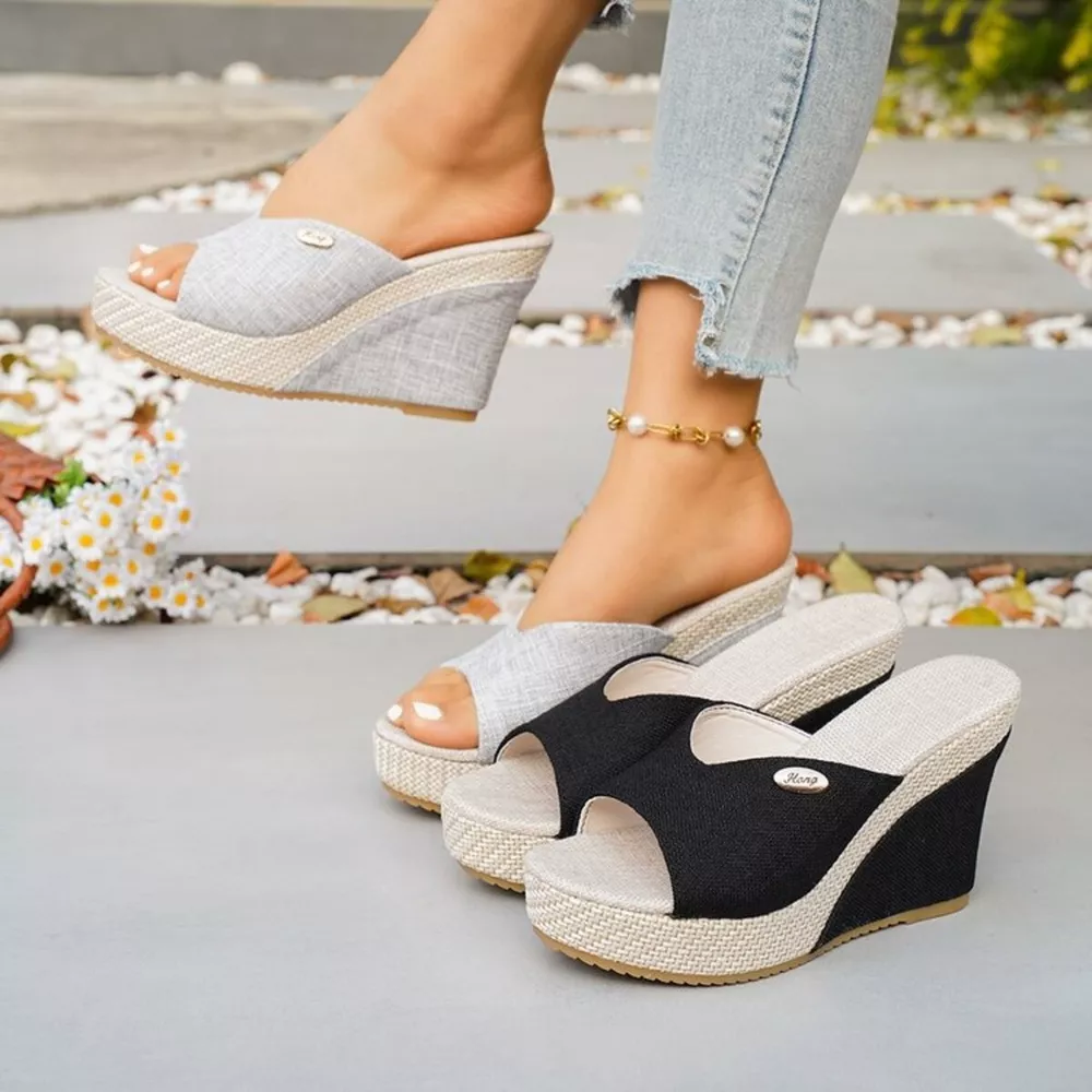 Open Toe Wedge Sandals, image 2