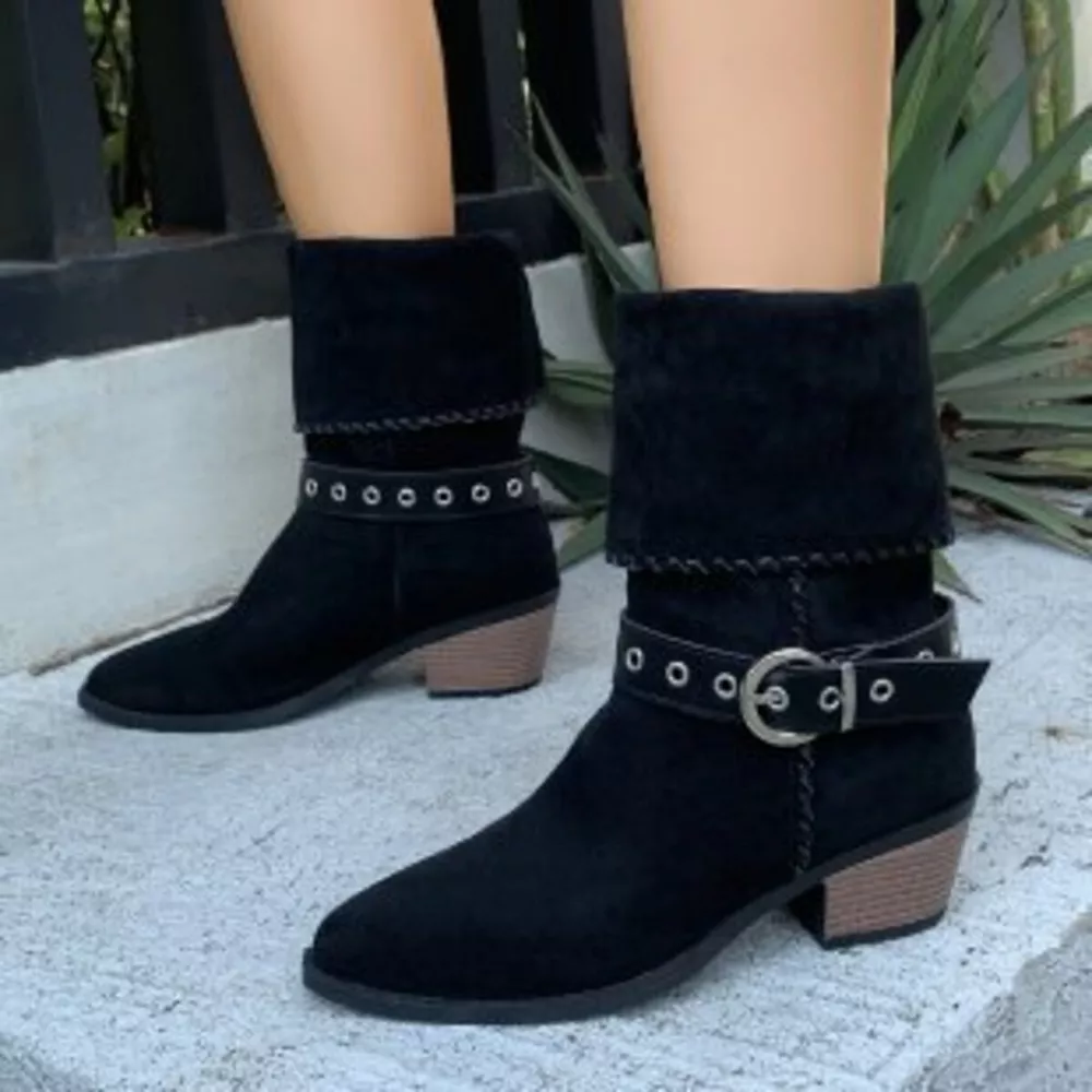 Point Toe Block Heels Boots, image 6