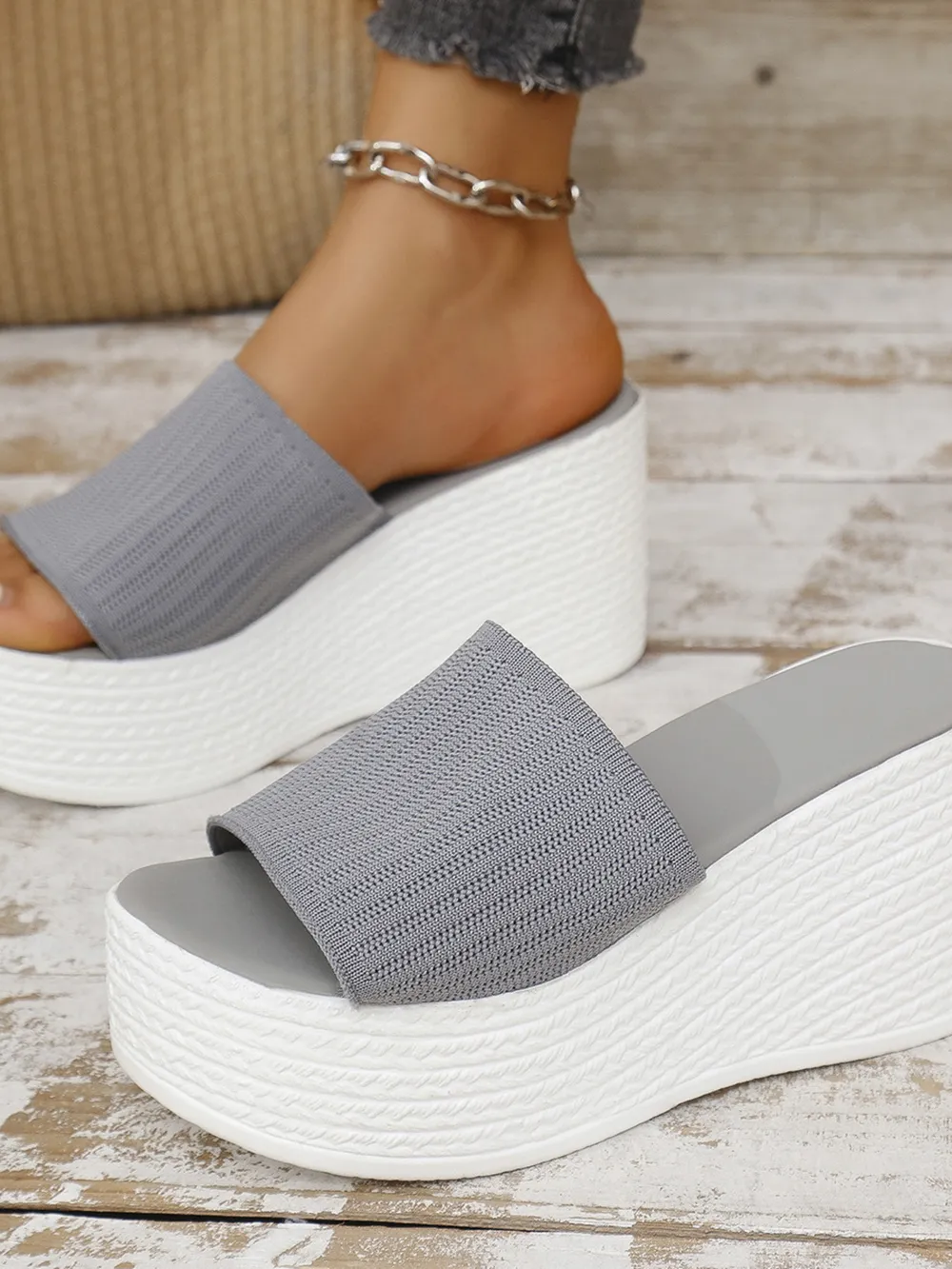 Open Toe Platform Wedge Sandals, image 12