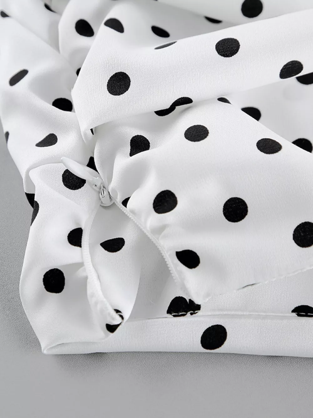 Polka Dot Mermaid Maxi Skirt, image 4