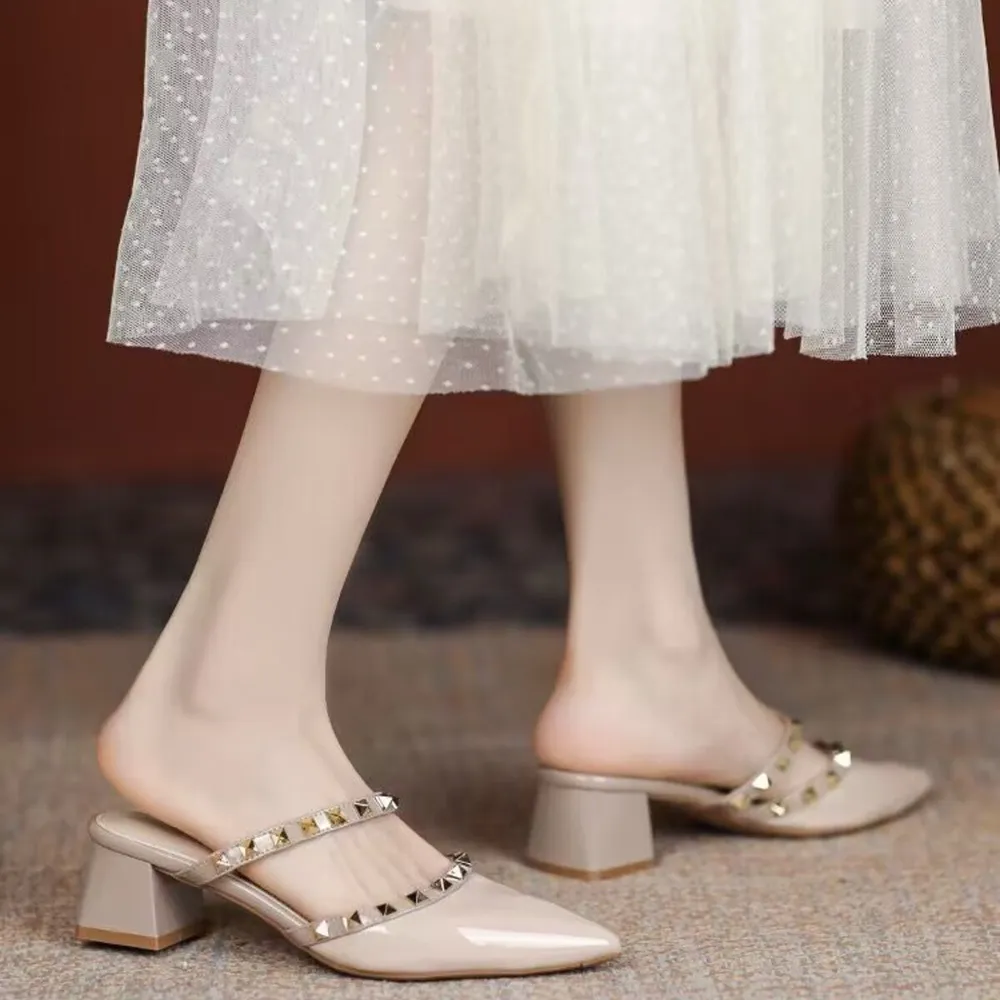 Point Toe Block Heels Sandals, image 4