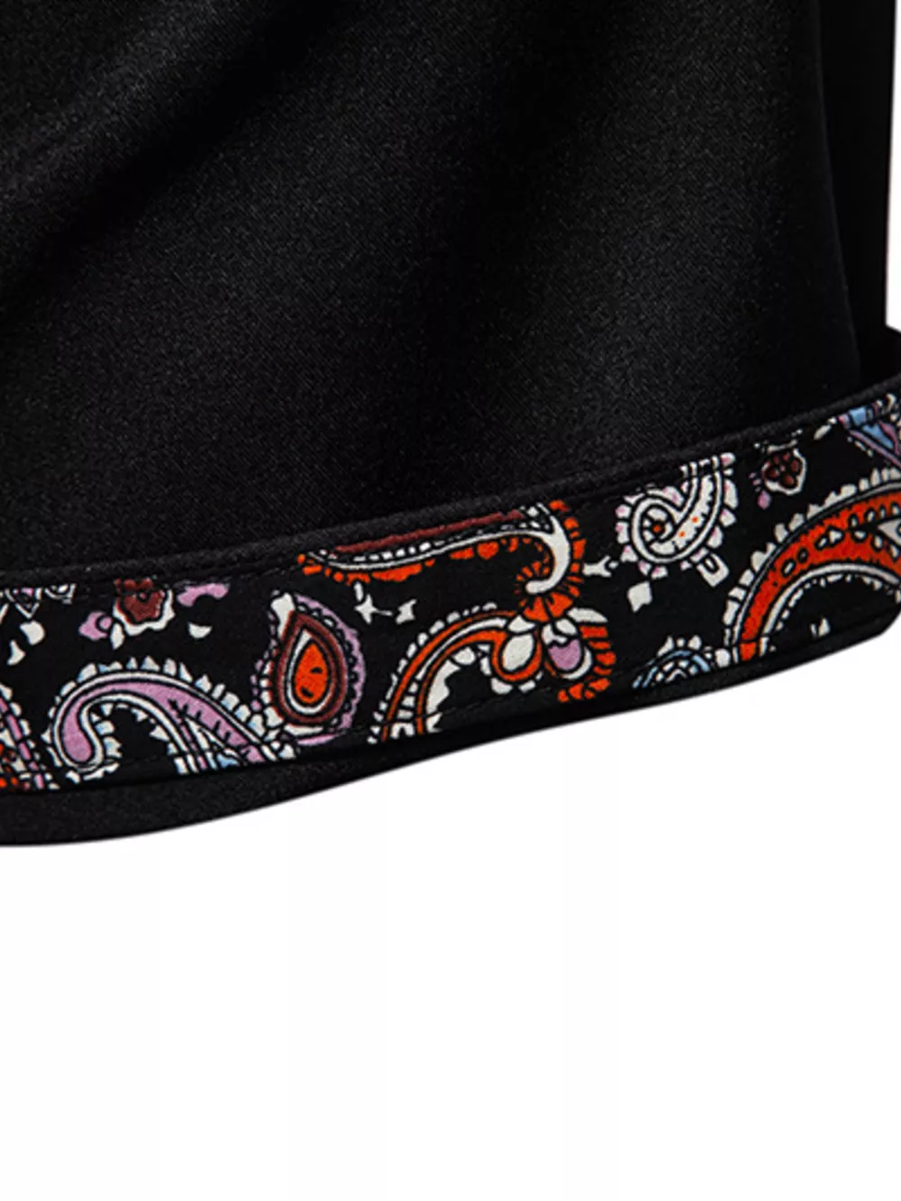 Men's Paisley Trim Short Sleeve Shirt, image 8