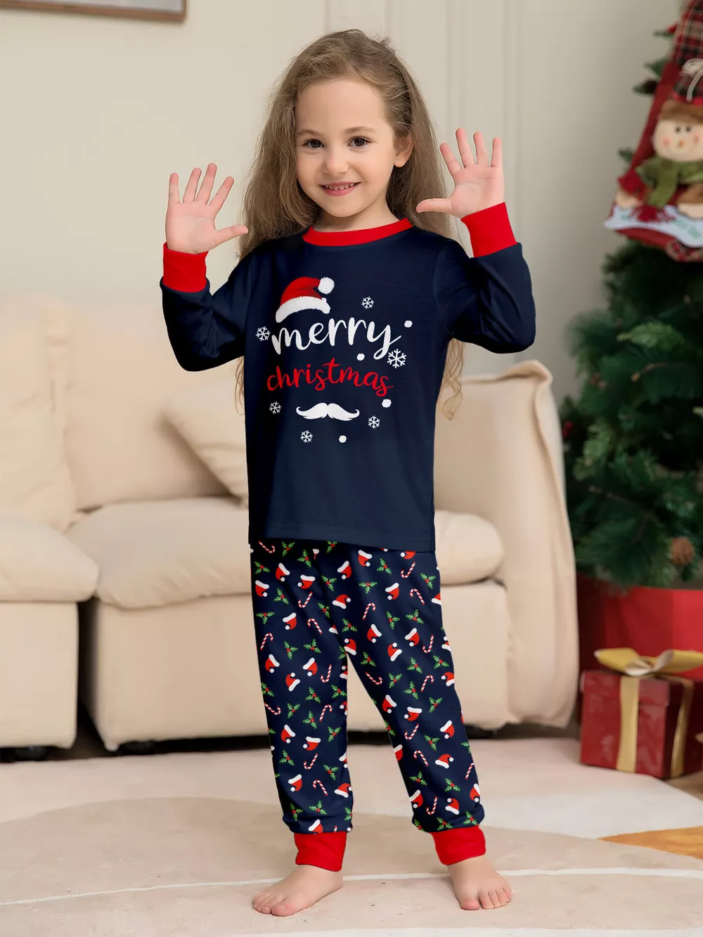 Full Size Family Matching Christmas Pajama Set Plus Size, image 11