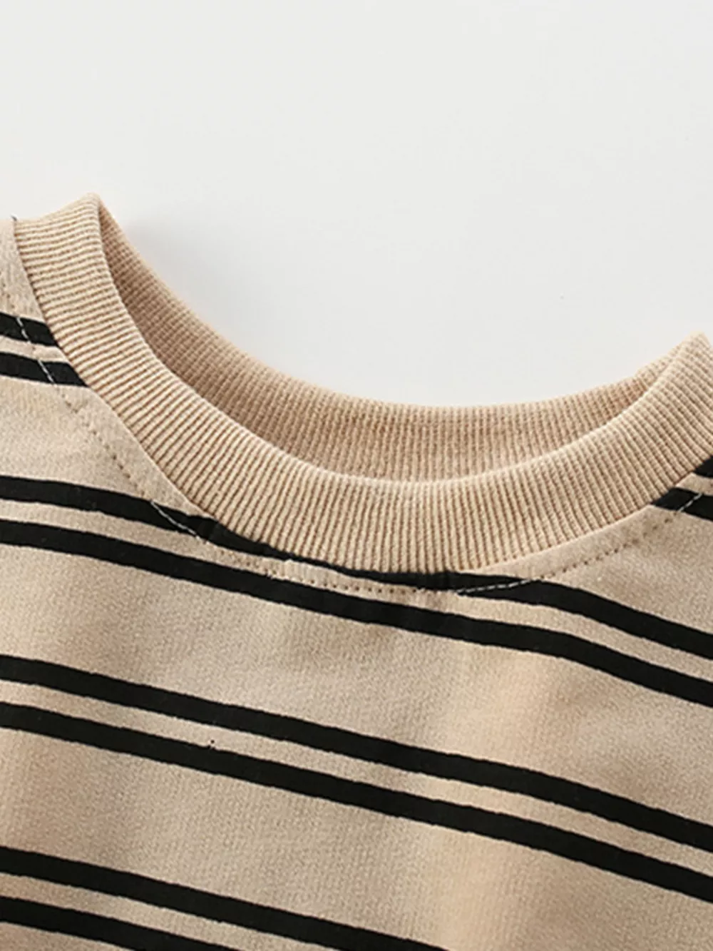 Children's Striped Bear Crew Neck Sweatshirt, image 5