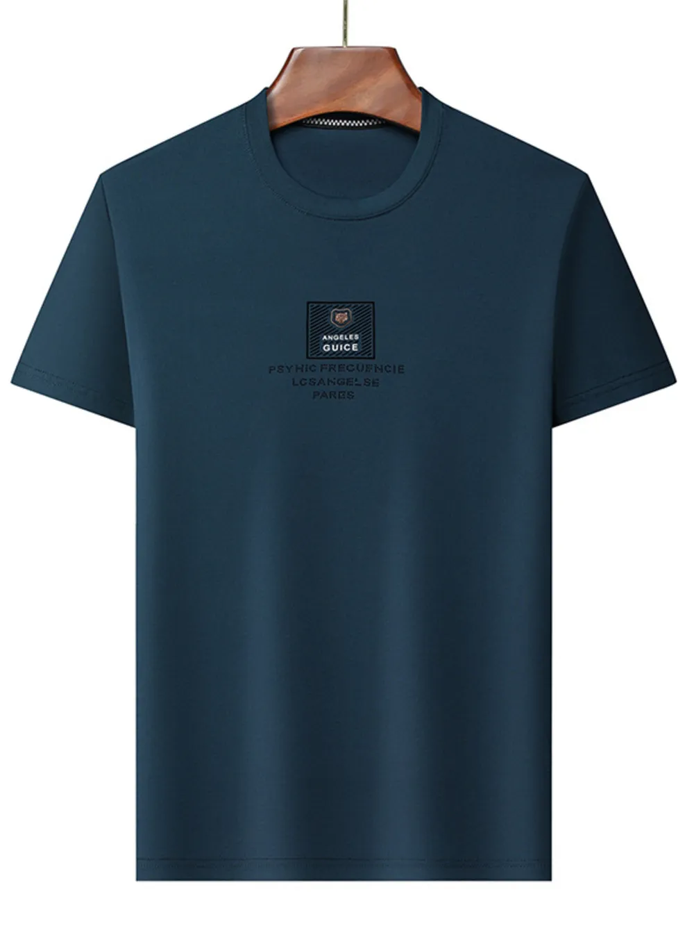Men's Plus Size Basic Style Round Neck T-Shirt, image 3