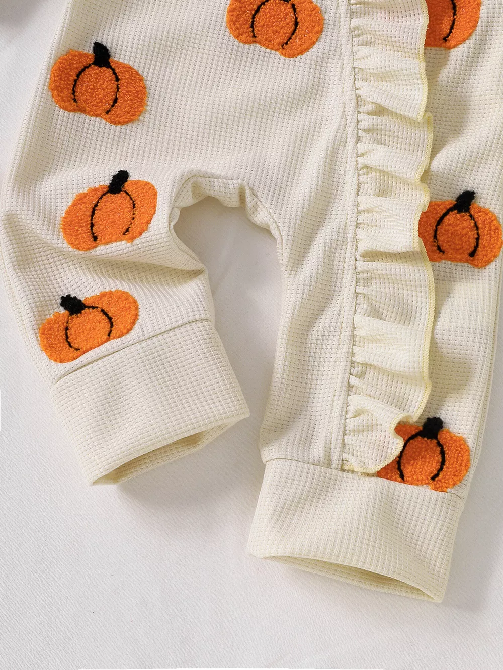 Children's Halloween Ruffled Long Sleeve One-Piece Jumpsuit with Headband, image 11