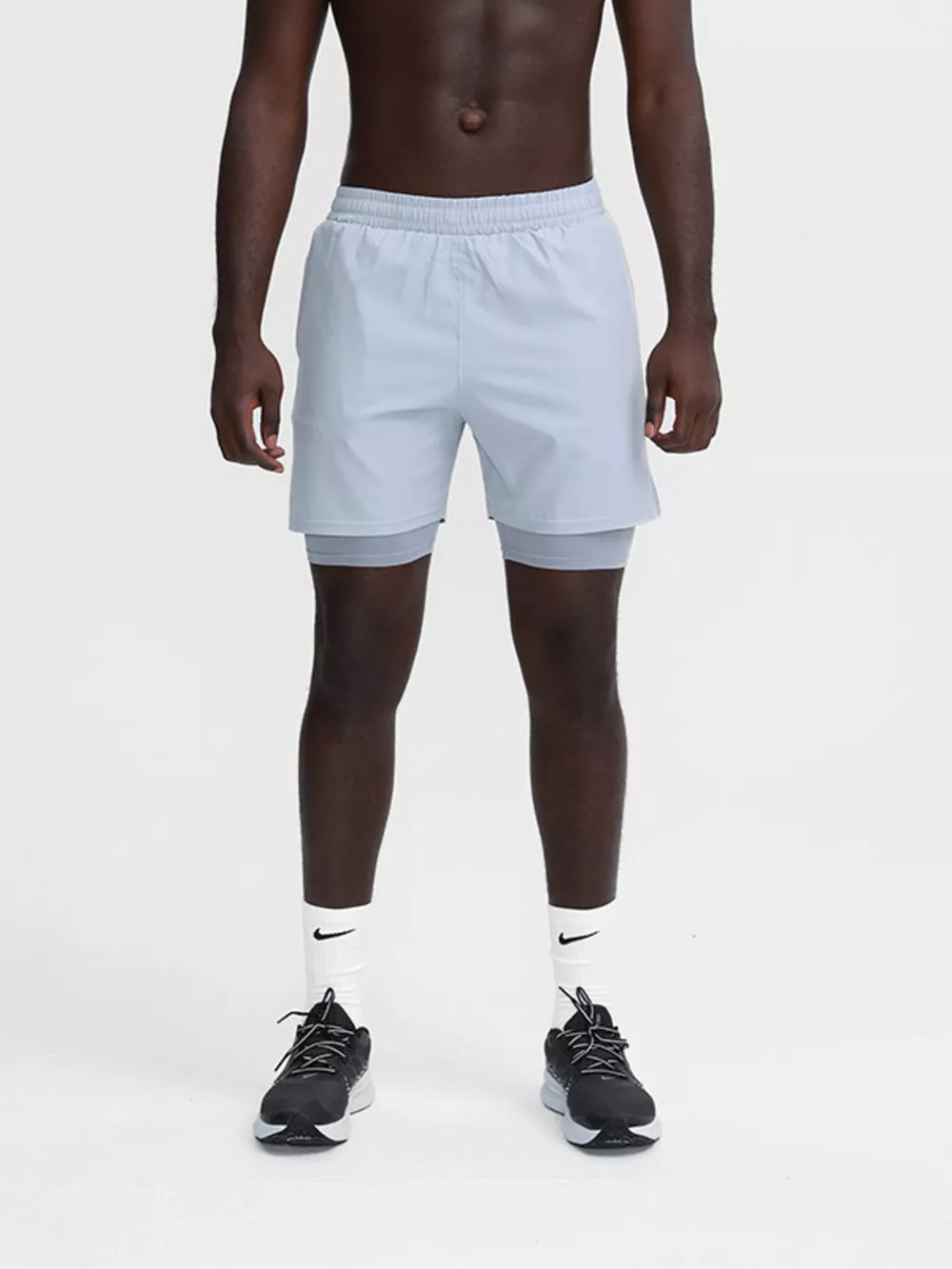 Men's Plus Size Elastic Waist Active Shorts, image 4