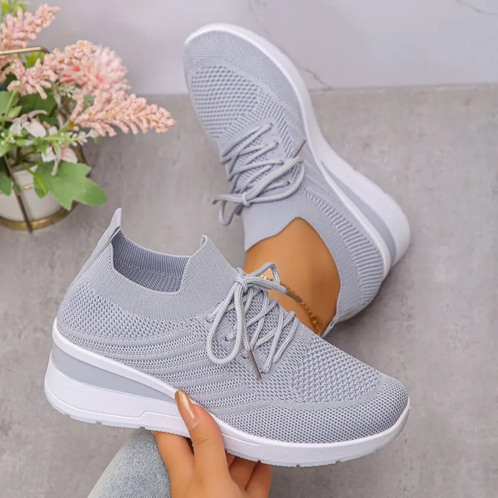 Lace Up Wedge Athletic, image 8
