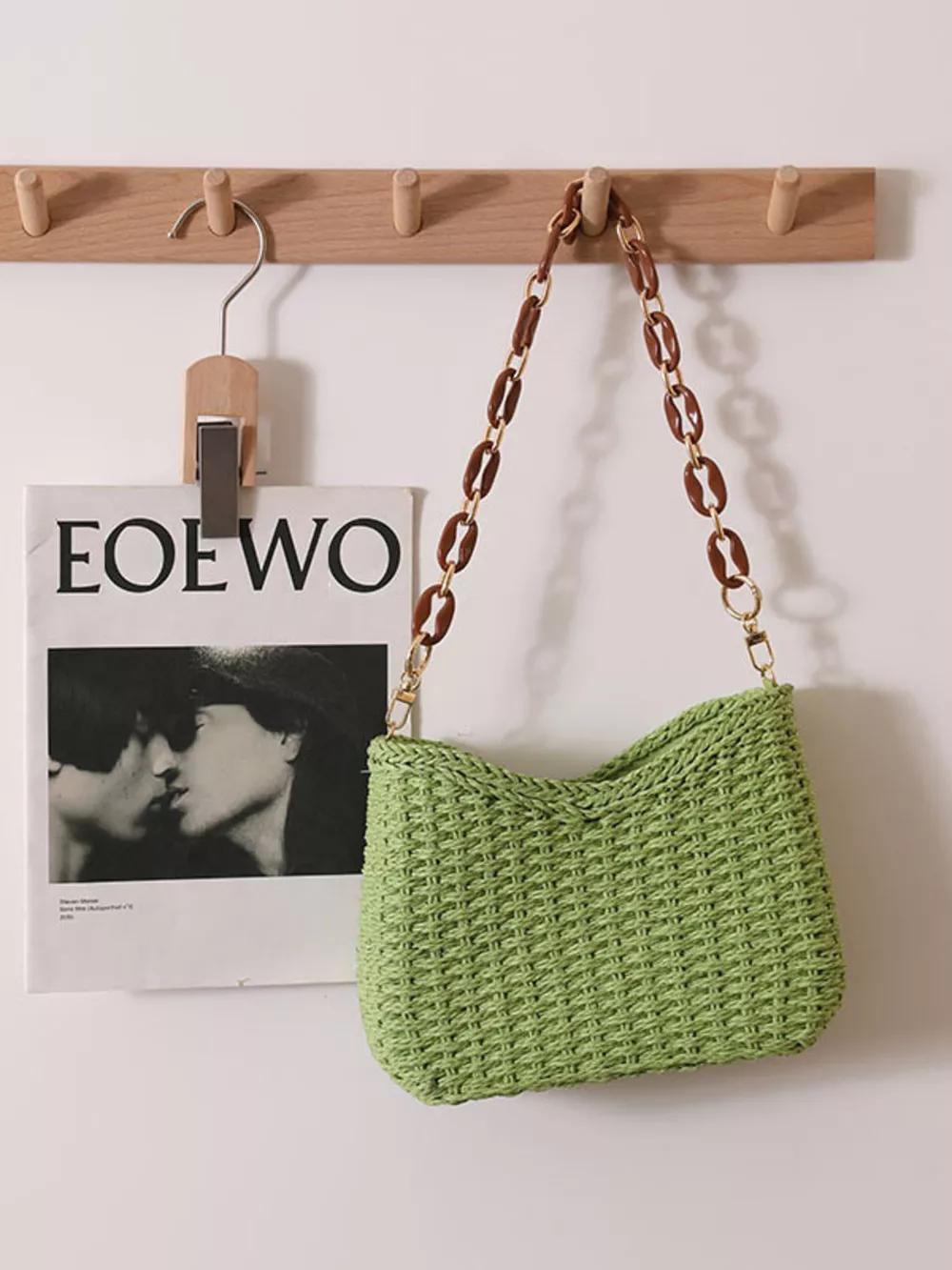 Woven Straw Shoulder Bag, image 14