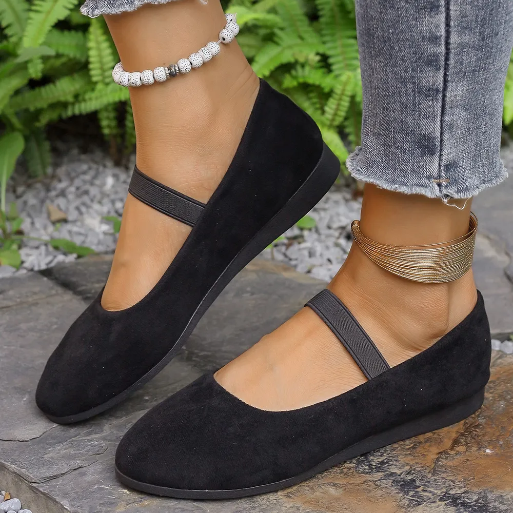 Round Toe Flats Slip-Ons