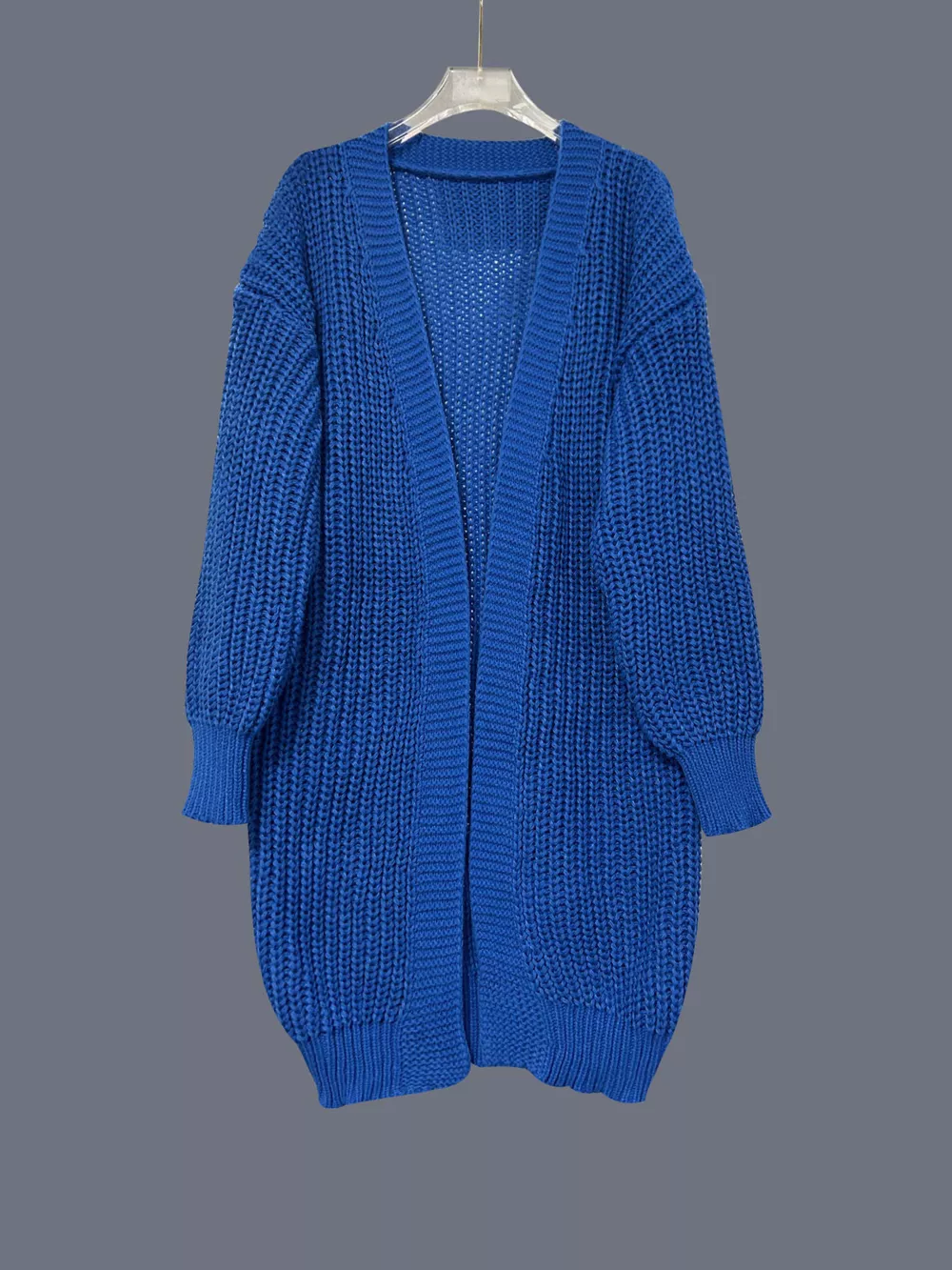 Chunky Knit Open Front Cardigan, image 4