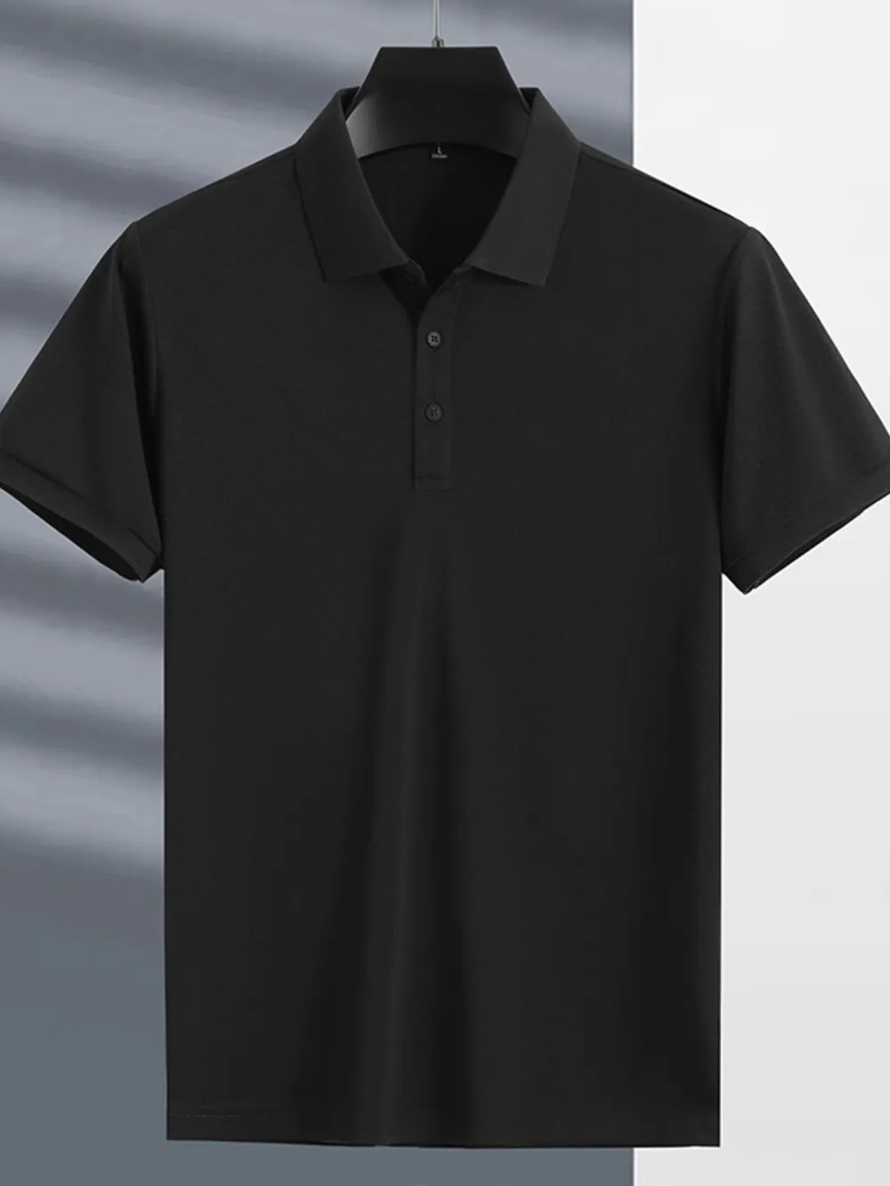 Men's Plus Size Button Detail Short Sleeve Polo
