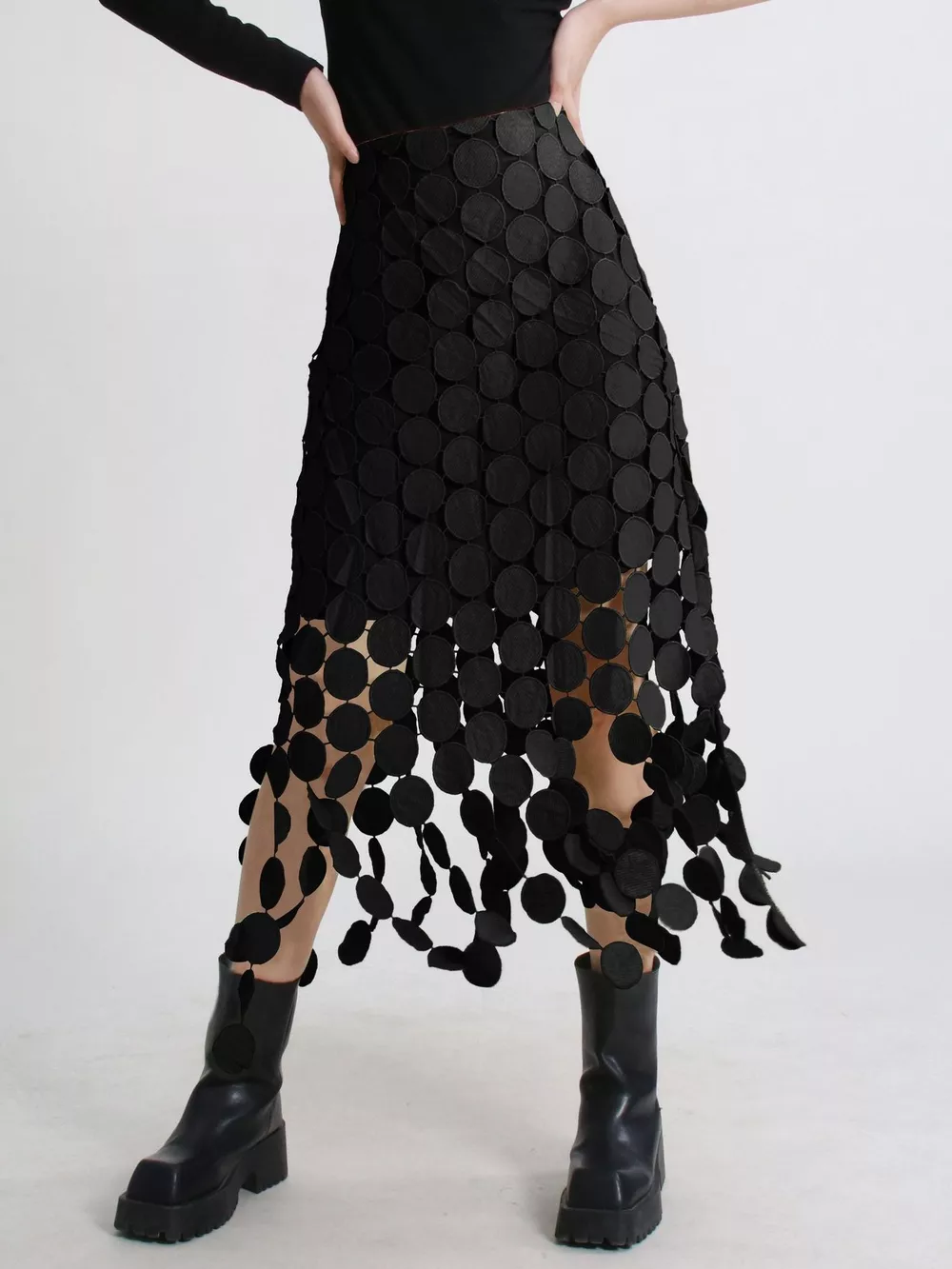 Fringe Midi Skirt