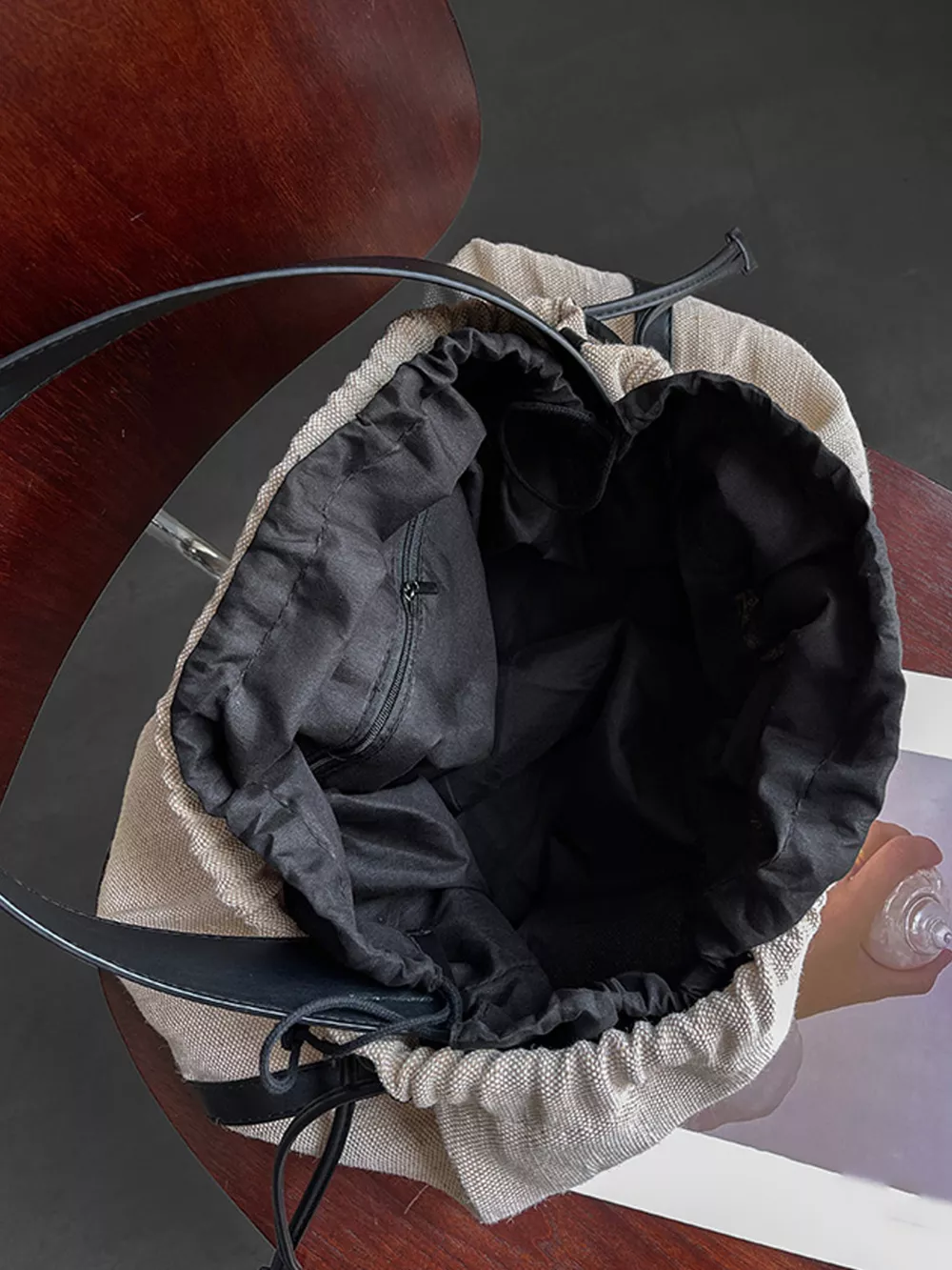 Drawstring Closure Handbag, image 7