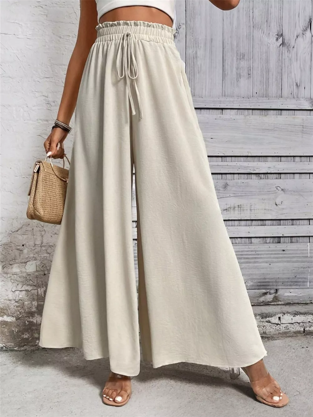 Frill Wide Leg Pants, image 5