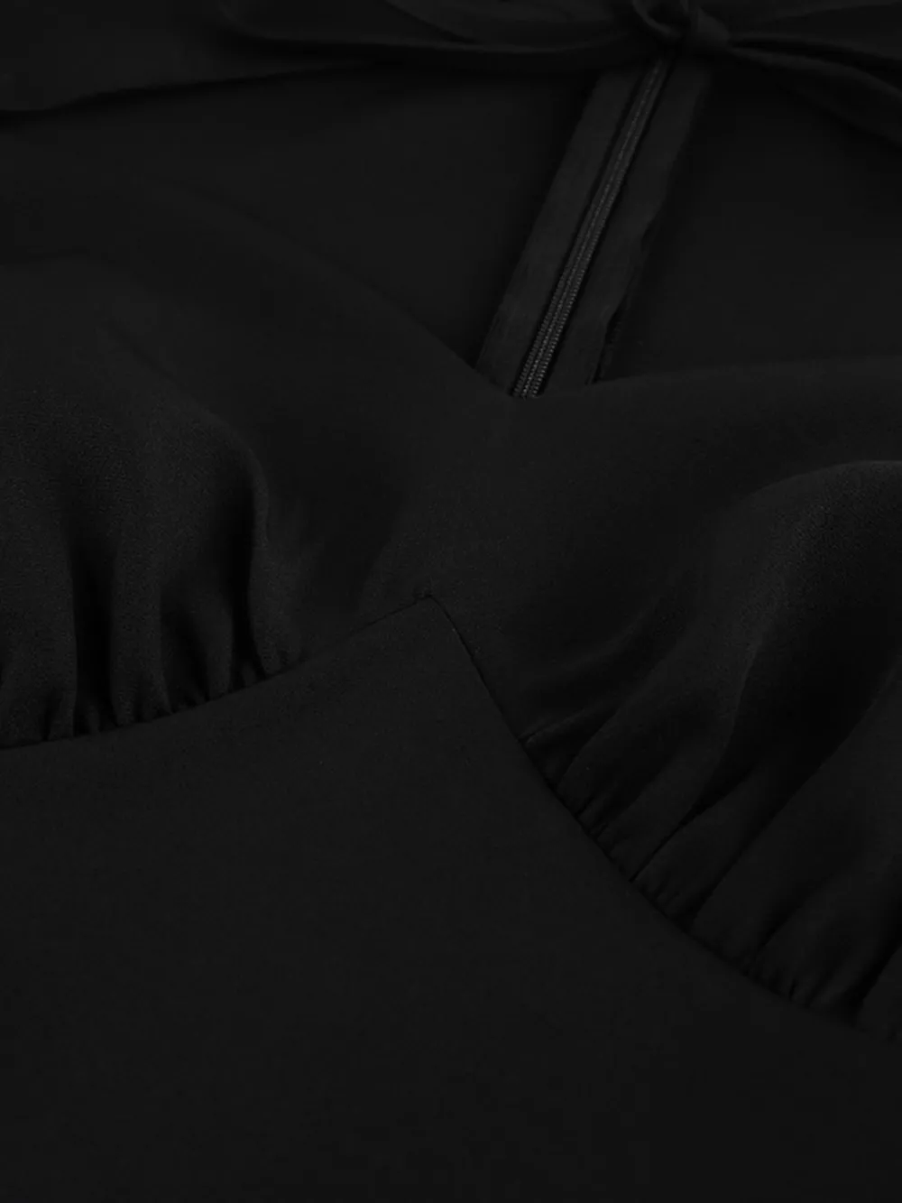 Cutout Front Puff Sleeve Dress, image 11