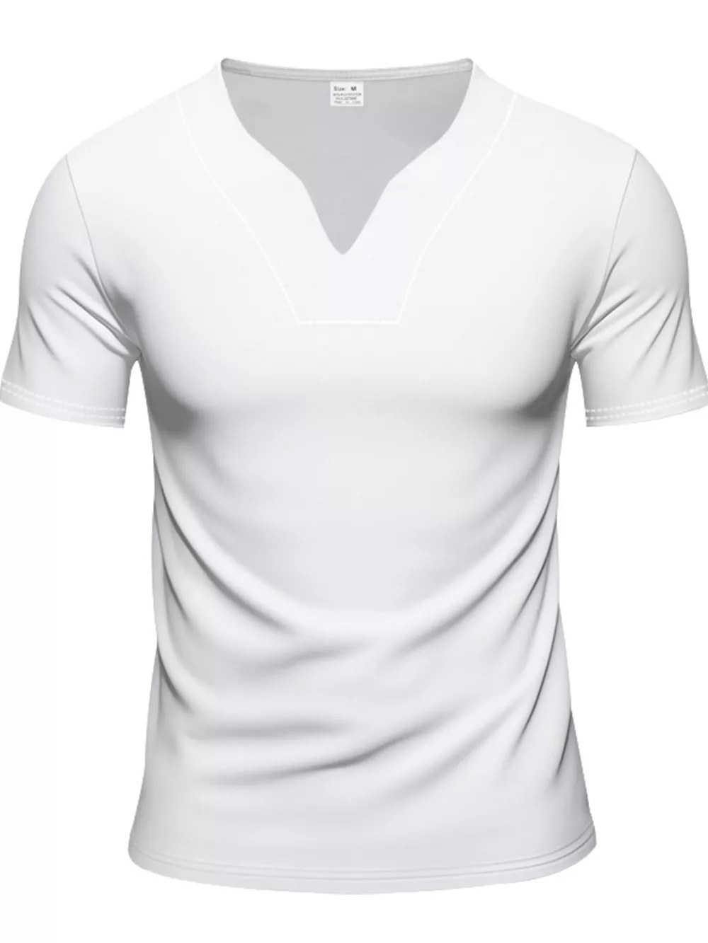 Men's Full Size Casual V-Neck Short Sleeve T-Shirt Plus Size, image 26