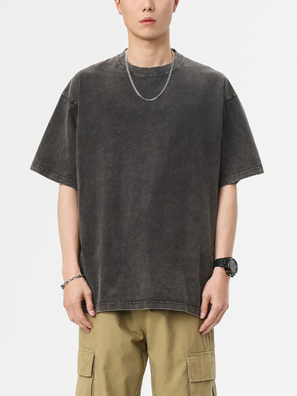 Men's Vintage Washed Oversized T-Shirt, image 9