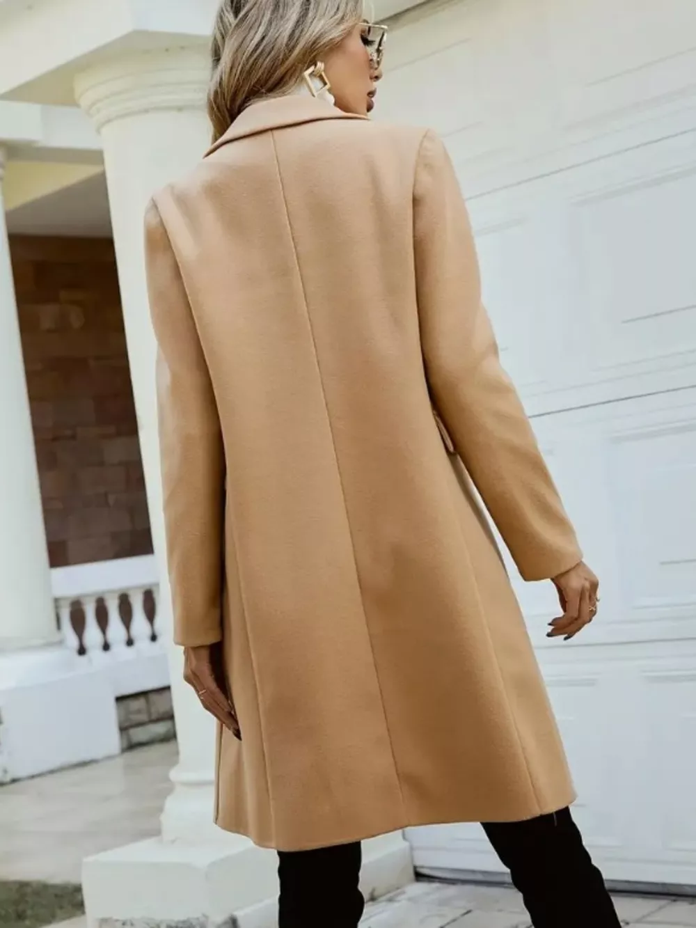 Double-Breasted Longline Coat, image 8