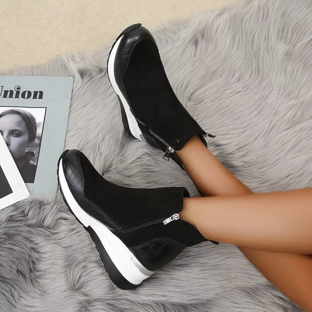 Side Zipper Ankle Boots, image 3