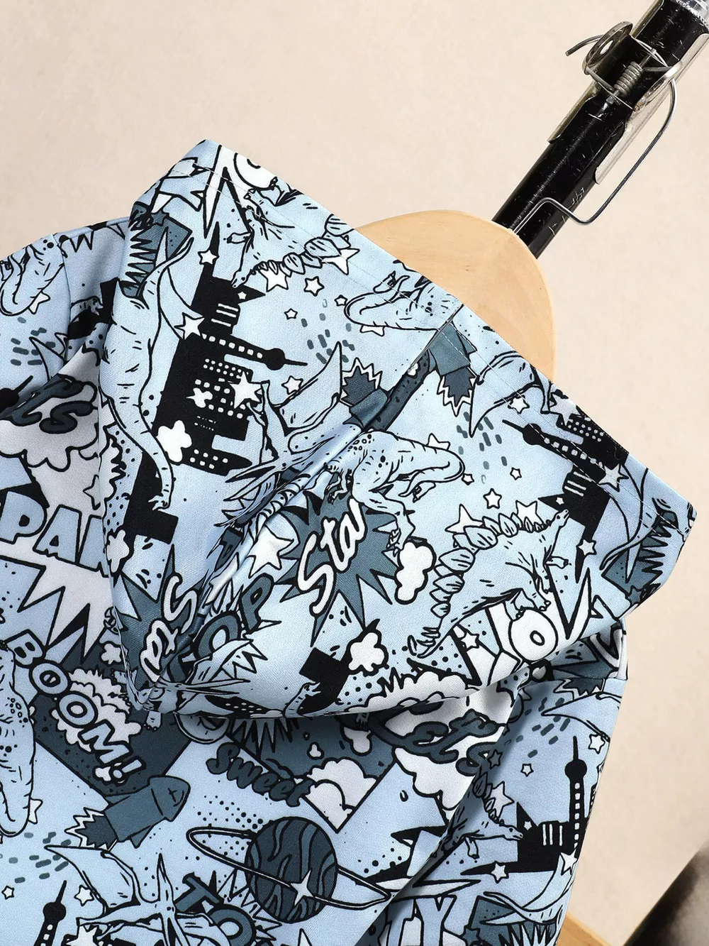 Children's Dinosaur Print Hoodie and Pants Set, image 4