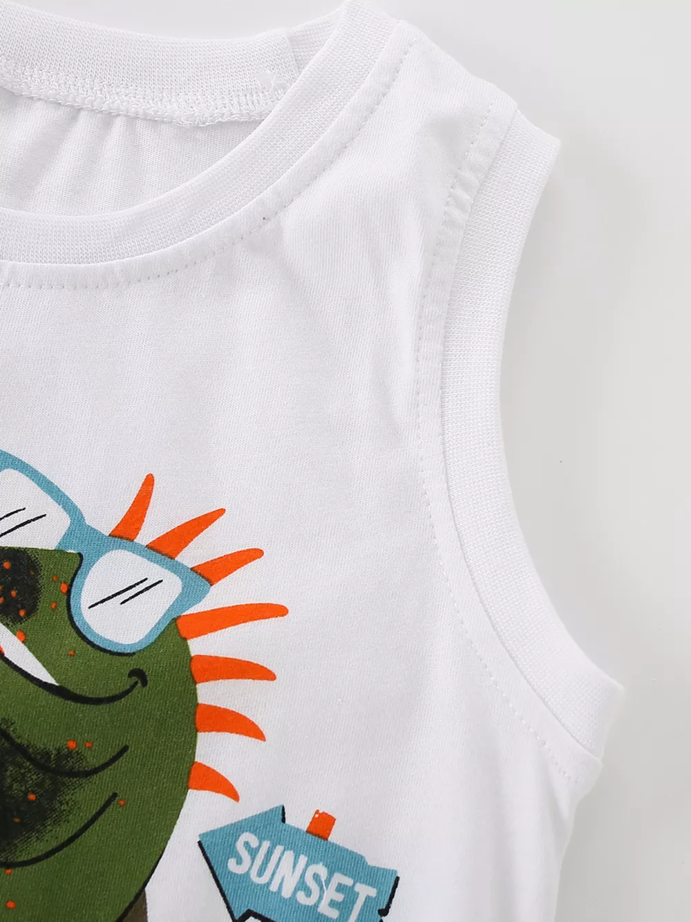 Children's Lizard Graphic Tank Top & Shorts Set, image 4