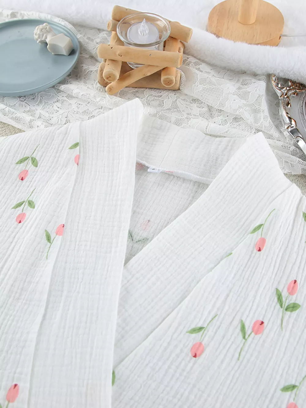 Floral Print Lightweight Lounge Nightgown, image 11
