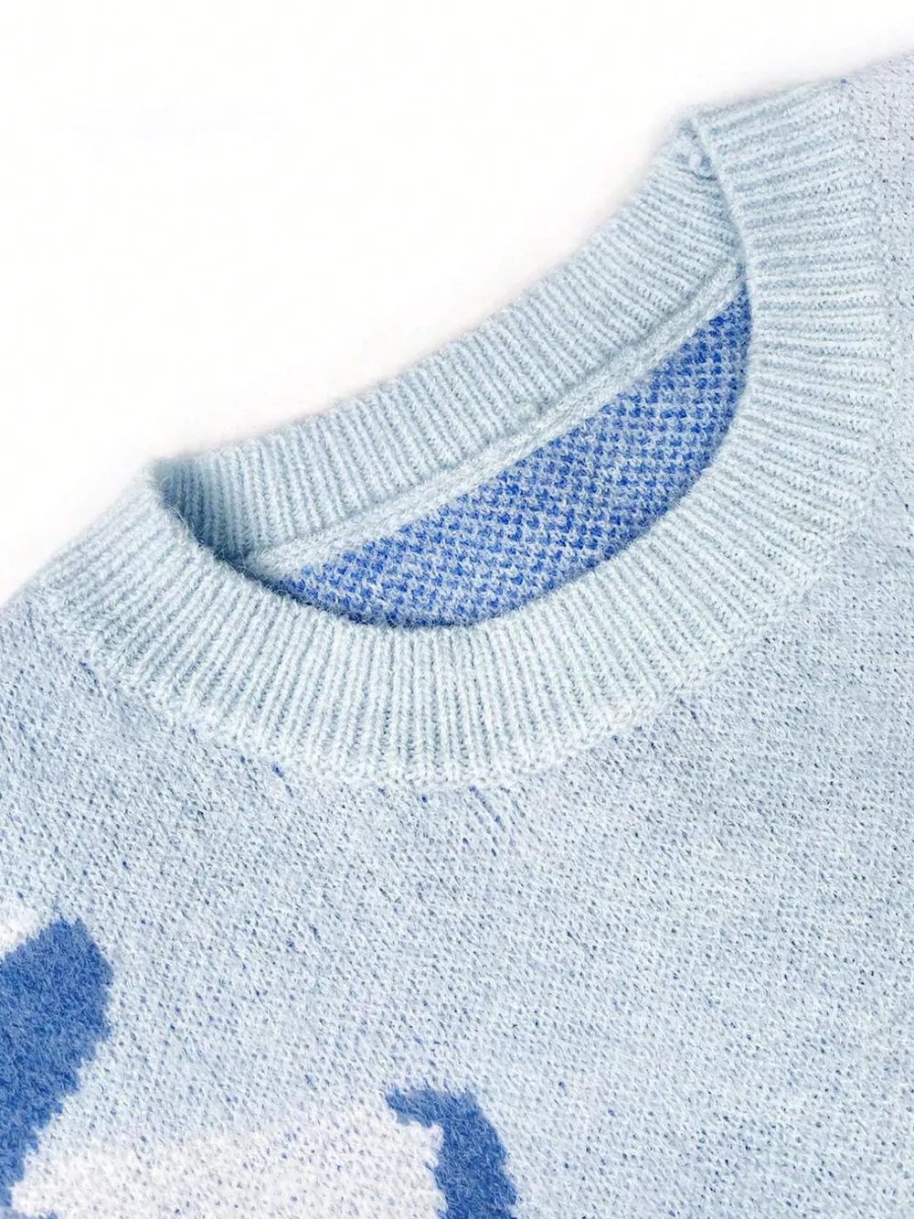 Bow Round Neck Dropped Shoulder Sweater, image 5