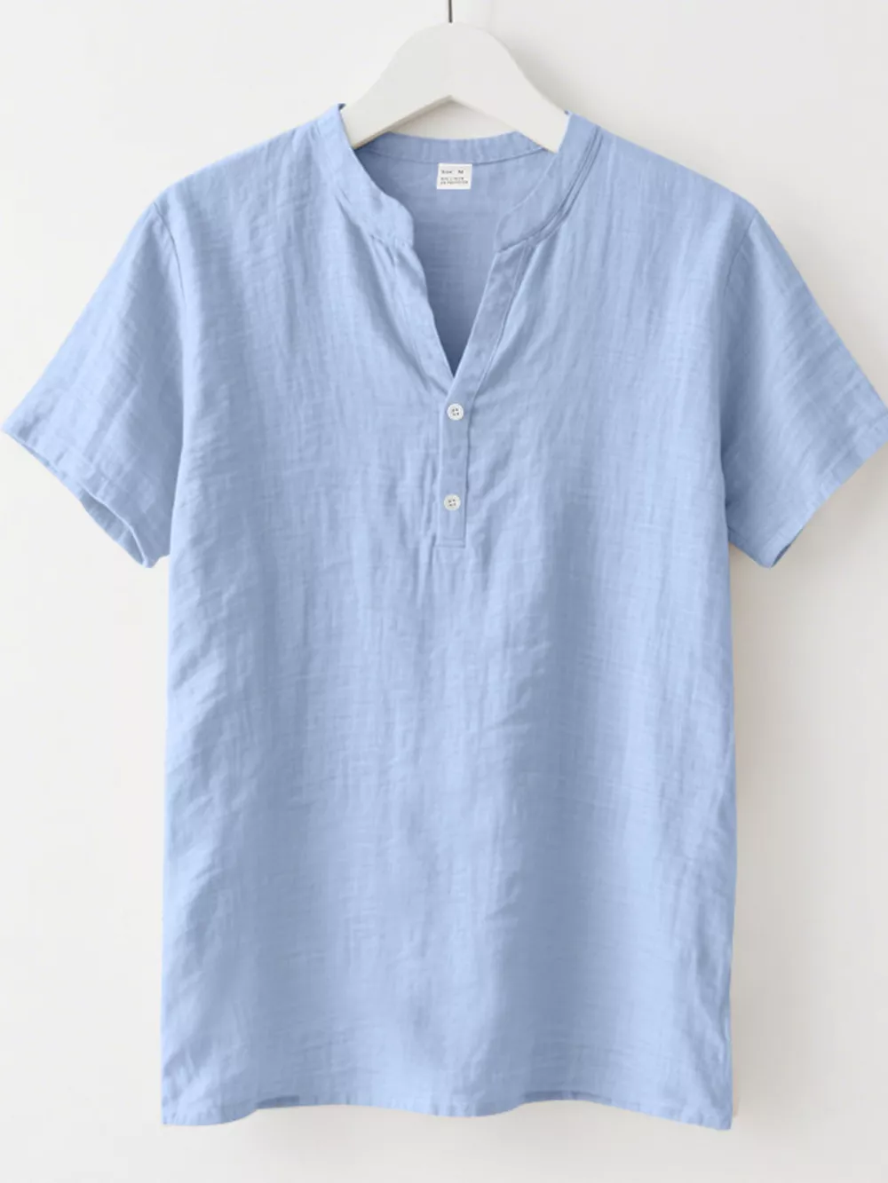 Men's Full Size Button Detail Short Sleeve Shirt Plus Size, image 11