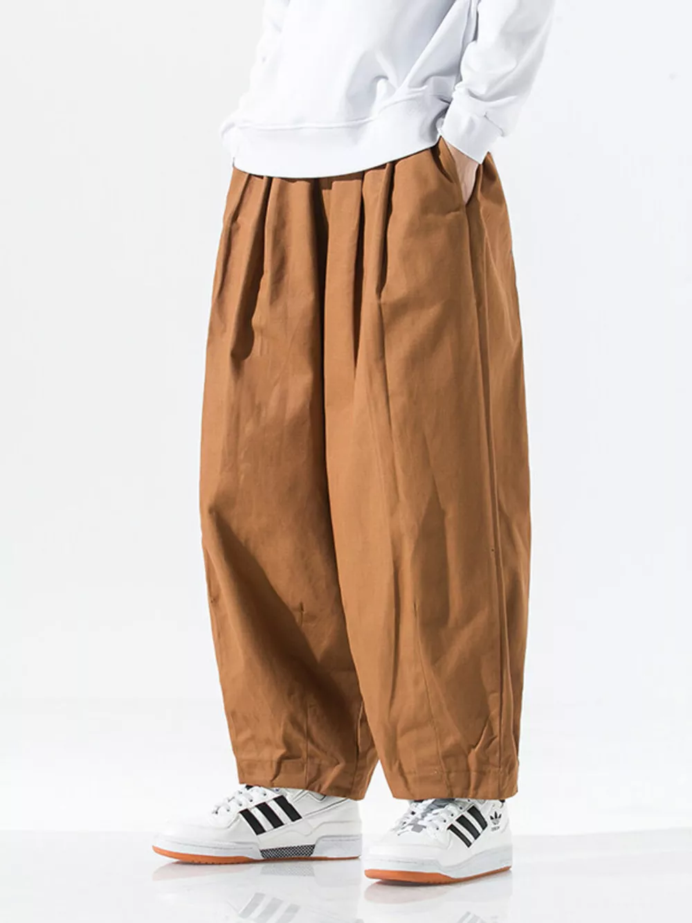 Men's Plus Size Wide Leg Casual Pants, image 3